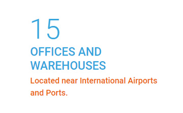 15 offices and warehouses